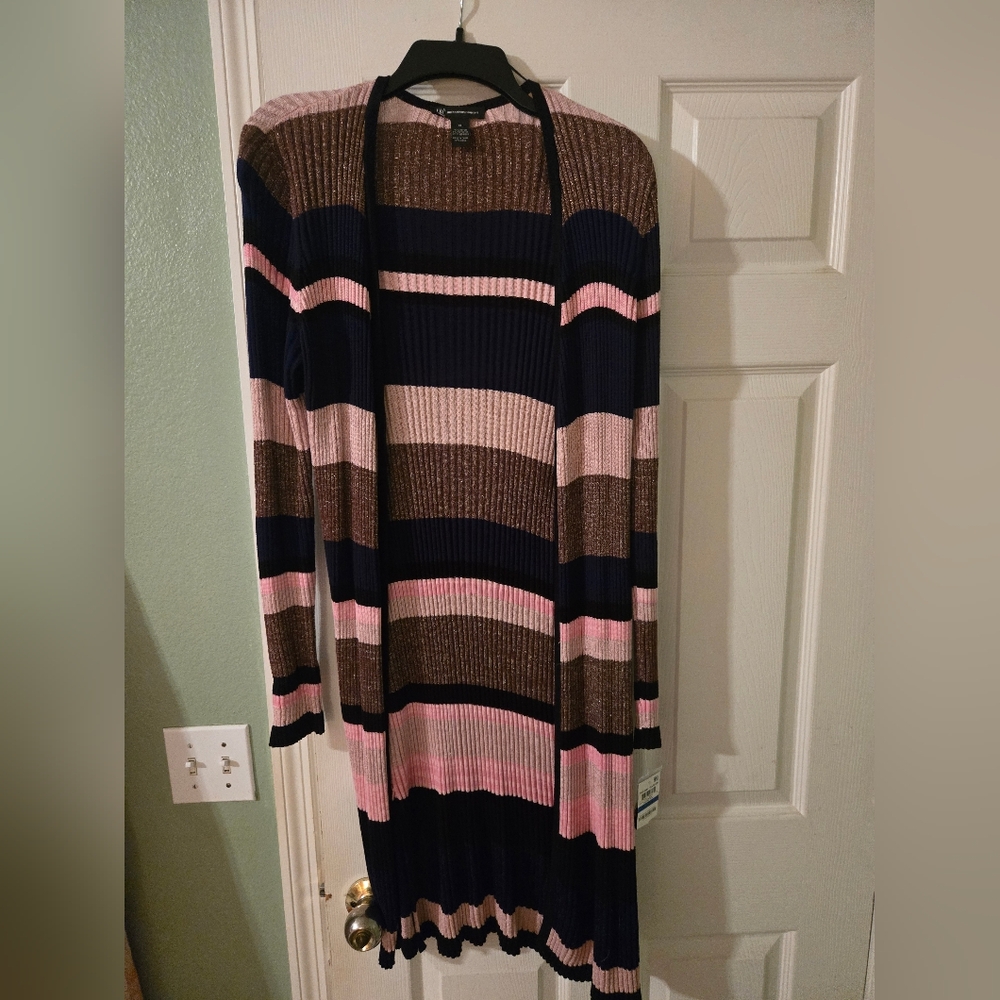INC International Concepts Pink and Gold Sweater